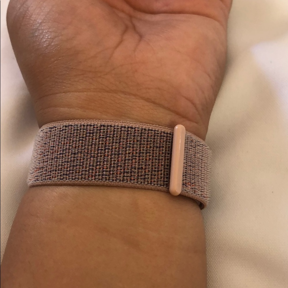 Apple Watch Soft Pink Velcro Band Strap - Picture 8 of 8